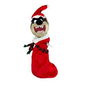 Vintage 1997 Looney Tunes Tasmanian Taz Devil Christmas Stocking NEW